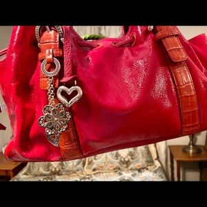 Red Brighton Leather Handbag